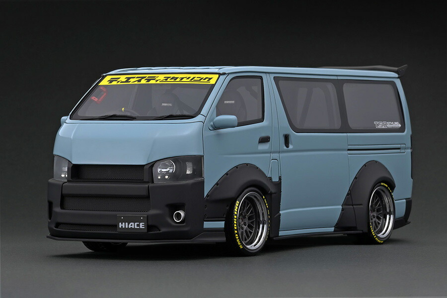 イグニッションモデル 1/18 T・S・D WORKS ハイエース マット
