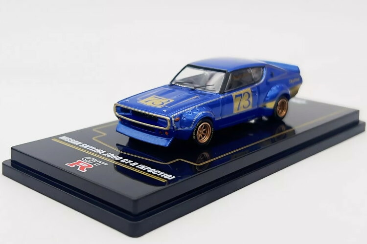 イノ64 1/64 日産 2000 GT-R KPGC110 レーシングコンセプト 1972 #73 ブルー INNO64 1:64 Nissan 2000 GT-R KPGC110 Raching Concept 1972 #73 Blue