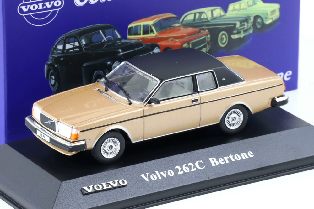 アトラス イクソ 1/43 ボルボ 寄せあわせ 1982 ボルボ 262C ベルトーネ ゴールドメタリックAtlas IXO 1:43 Volvo Collection 1982 Volvo 262C Bertone gold metallic ミニカー・トイカー-車