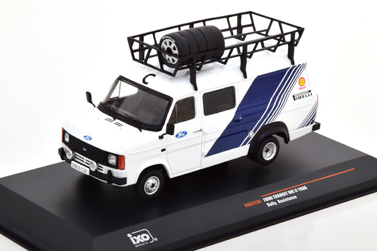 イクソ 1/43 フォード トランジット MK2 ラリー アシスタンス 1986 ホワイト ブルーIxo 1:43 Ford Transit MK2 Rally Assistance 1986 white blue｜Reowide モデルカー カタログ SHOP 12,324円
