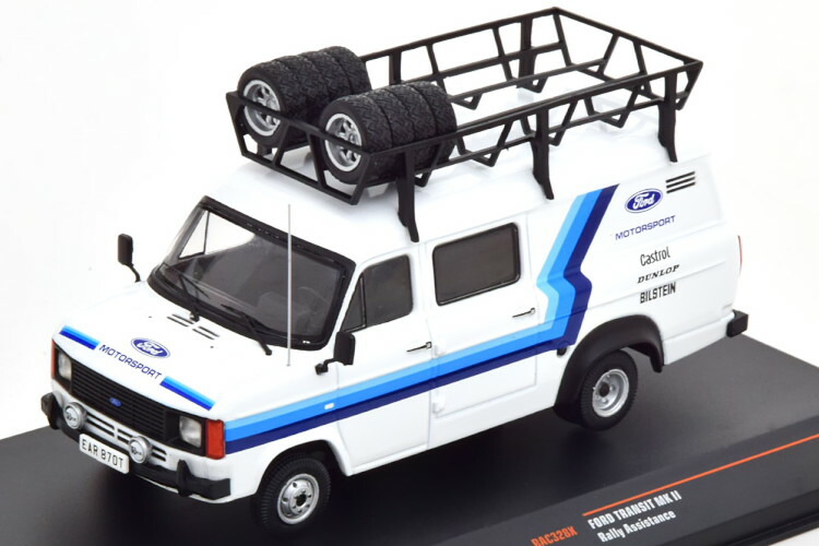 イクソ 1/43 ジェラルド・r・フォード トランジット MK2 ラリー アシ視点 1979 白いことIxo 1:43 Ford Transit MK2 Ford Rally Assistance 1979 white 車-乗り物のおもちゃ