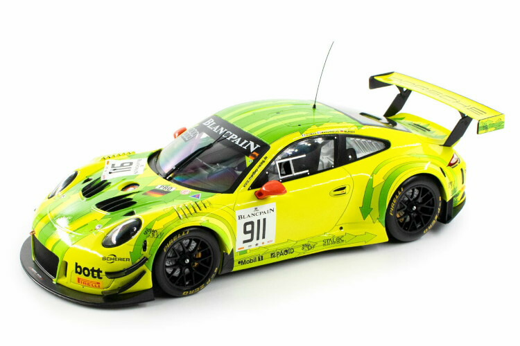 イクソ 1/18 ポルシェ 911 GT3 R #911 ブランパン GT モンツァ マンタイ レーシング 2018 Ixo 1:18 Porsche 911 GT3 R #911 Blancpain GT Monza Manthey Racing 2018