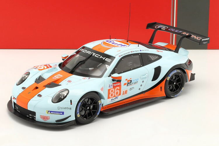 イクソ 1/18 ポルシェ 911 (991) RSR ガルフ #86 24時間ルマン 2018Ixo 1:18 Porsche 911 (991) RSR Gulf #86 24h LeMans 2018 Wainwright Barker Davison｜Reowide モデルカー カタログ SHOP 18,352円