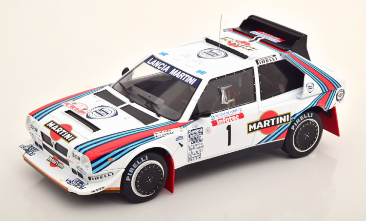 最高品質ixo　1/18　ランチア・デルタ S4　#6　M．ビアジオン　ラリー・ツールドコルス　1986 レーシングカー