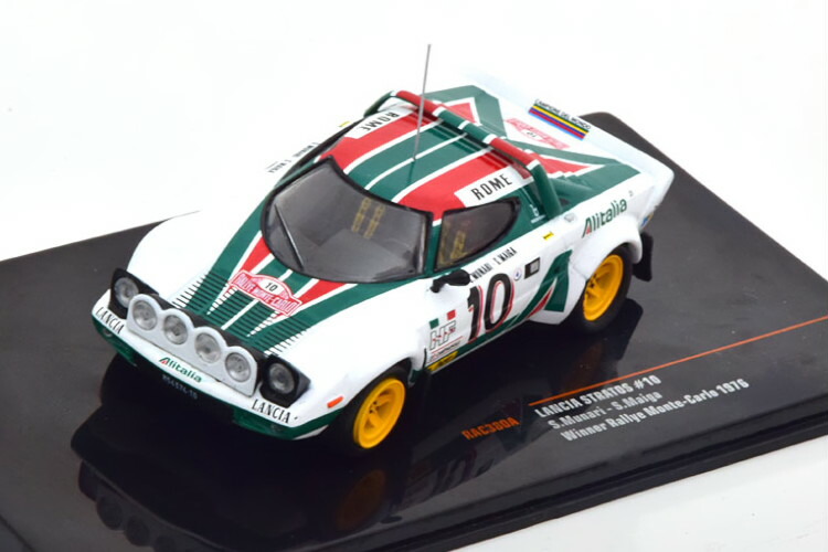 1/18 ランチアストラトス HF 1976 モンテカルロ優勝 #10 ixo製 楽天市場】イクソ 1/18 ランチア ストラトス HF #10 優勝 ラリー