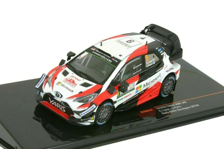 イクソ 1/43 トヨタ ヤリス WRC #9 ラリー イタリア サルデーニャ 2018 ラッピ Ixo 1:43 Toyota Yaris WRC n°9 Rally Italia Sardegna 2018 Lappi Fern