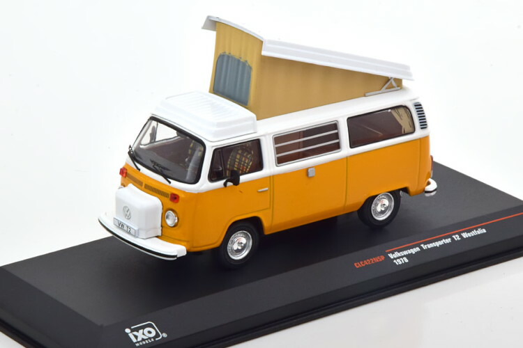 イクソ 1/43 フォルクスワーゲン T2 ウエストファリア 1978 オークル イエロー ホワイト Ixo 1:43 VW T2 Westfalia 1978 ochre-yellow white