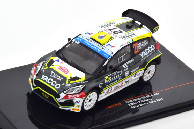 イクソ 1/43 フォード フィエスタ R5 MK2 #27 ラリー モンテカルロ 2022 Ixo 1:43 Ford Fiesta R5 MK2 No 27 Rally Monte Carlo 2022 Cais/Tesinsky