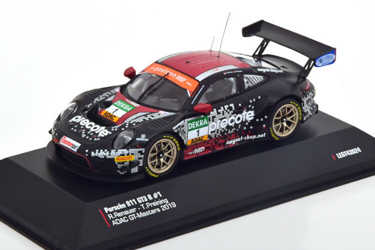 あべしゅん1/43 ポルシェ 992 GT3 RS マンタイ グレロ Spark 1:43 Porsche 911 (992) GT3 RS Salzburg #17 青 / 白