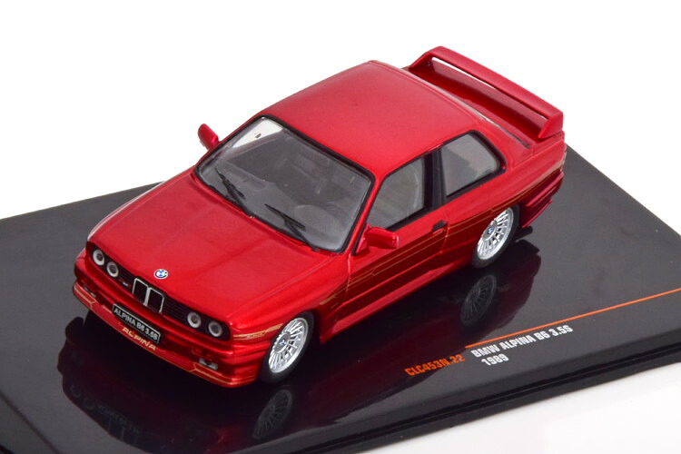 イクソ 1/43 BMW アルピナ B6 3.5S based M3 E30 1989 レッドメタリック Ixo 1:43 BMW Alpina B6 3.5S based M3 E30 1989 redmetallic
