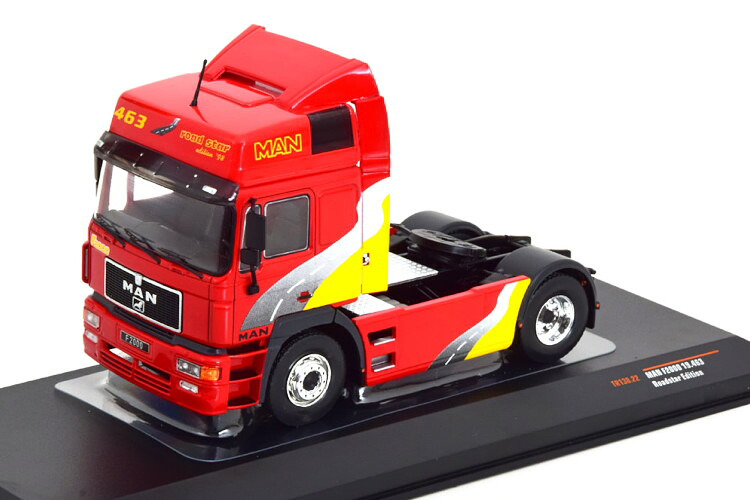 イクソ 1/43 MAN F2000 牽引車 レッド/グレー/イエロー Ixo 1:43 MAN F2000 towing vehicle bluemetallic grey yellow