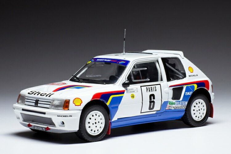 イクソ 1/24 プジョー 205 ターボ T16 #6 3rd ラリー・モンテカルロ 1985 Ixo 1:24 Peugeot 205 Turbo T16 #6 3rd rally Monte carol 1985 Salonen, Harjanne