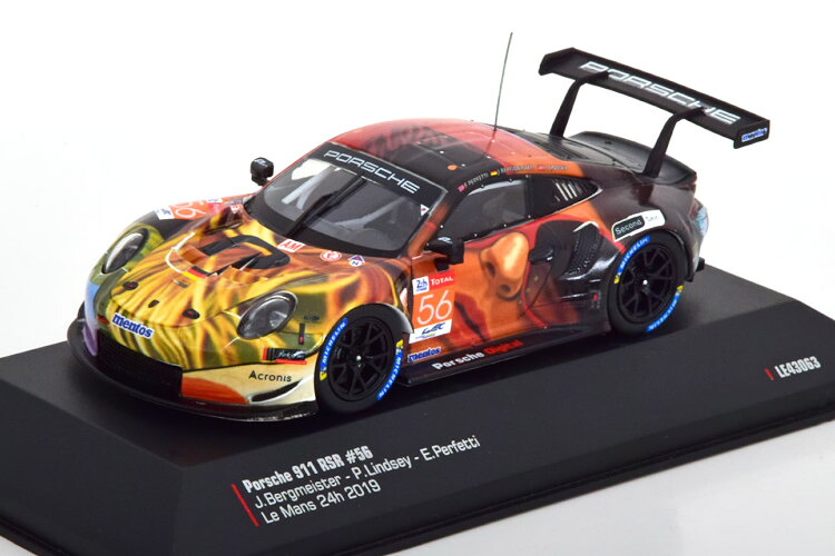 イクソ 1/43 ポルシェ 911 RSR 優勝 LMGTE Am クラス ル・マン24時間耐久 2019 Bergmeister/Lindsey/Perfett Ixo 1:43 Porsche 911 RSR Winner LMGTE Am Class 24h Le Mans 2019 Bergmeister/Lindsey/Perfett