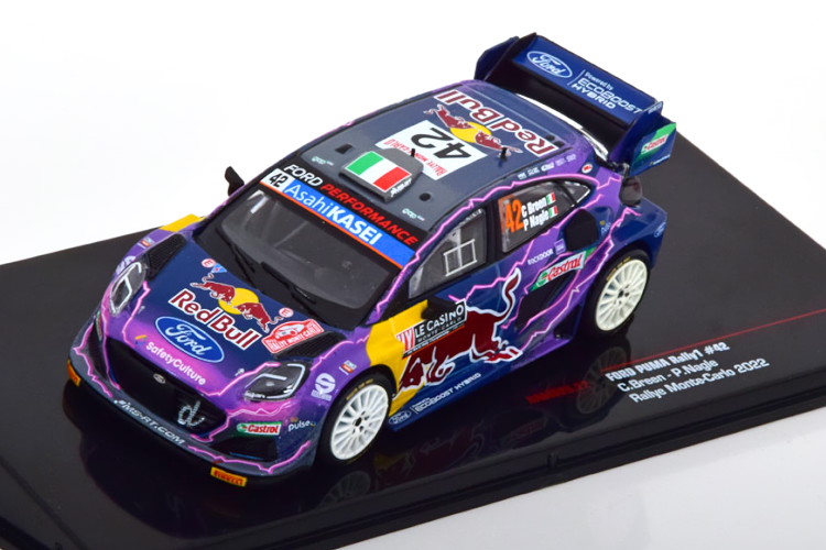 イクソ 1/43 フォード プーマ ラリー1 #42 ラリーモンテカルロ 2022Ixo 1:43 Ford Puma Rally1 No 42 Rally Monte Carlo 2022 Breen/Nagle｜Reowide モデルカー カタログ SHOP
