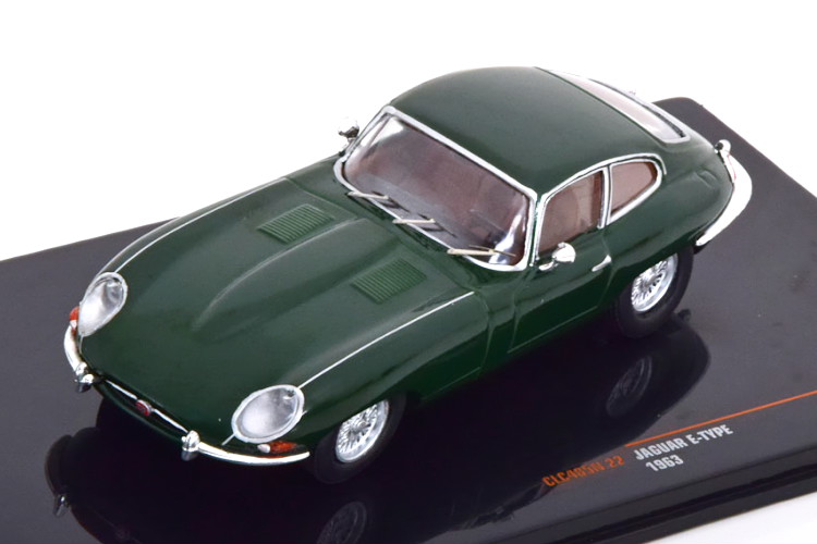 イクソ 1/43 ジャガー  E 手合い クーペ 1963 緑であることIxo 1:43 Jaguar  E-Type Coupe 1963 green ミニカー・トイカー-おもちゃ