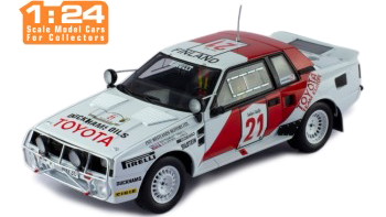 イクソ 1/24 トヨタ セリカ ツインカム ターボ (TA64) #21 J.KANKKUNEN - F. GALLAGHER サファリラリー 1985Ixo 1:24 TOYOTA CELICA TWINCAM TURBO (TA64) #21 J.KANKKUNEN - F. GALLAGHER RALLY SAFARI 1985
