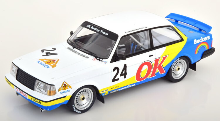イクソ 1/18 ボルボ 240 ターボ #24 DPM ニュルブルクリンク スーパースプリント 1985 Andersson Ixo 1:18 Volvo 240 Turbo No 24 DPM Nuerburgring Super Sprint 1985 Andersson