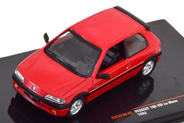 イクソ 1/43 プジョー 106 XSI ル・マン 1993 レッドメタリック Ixo 1:43 Peugeot 106 XSI Le Mans 1993 redmetallic