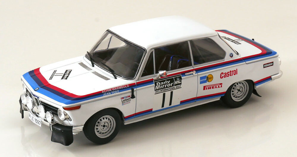 イクソ 1/18 BMW 2002 #11 RACラリー 1973 Warmbold/Todt Ixo 1:18 BMW 2002 No11 RAC Rally 1973 Warmbold/Todt