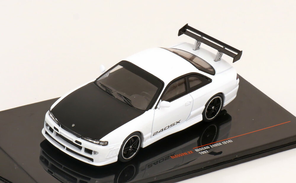 イクソ 1/43 日産 240SX/S14 1997 白いこと/引っ敷き黒いことIxo 1:43 Nissan 240SX/S14 1997 white/matt black ミニカー・トイカー-おもちゃ