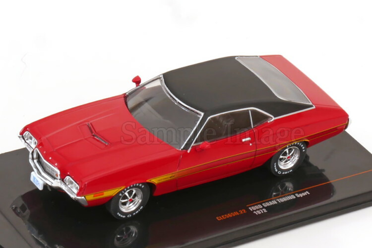 イクソ 1/43 フォード グラン トリノ スポーツ 1972 レッド/マットブラック Ixo 1:43 Ford Gran Torino Sport 1972 red/matt black