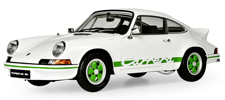 イクソ 1/8 ポルシェ 911 RS 2.7 1973 白いこと/緑であること 照度＆物音役立つこと付き添い人一揃いの道具 開閉Ixo 1:8 Porsche 911 RS 2.7 1973 white/green KIT with illumination and sound function