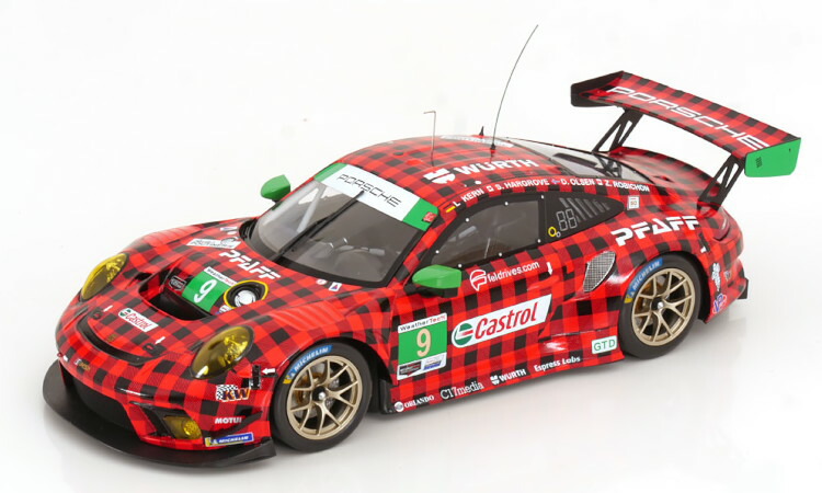 イクソ 1/18 ポルシェ 911 GT3 R #9 デイトナ24時間レース 2019 Hargrove/Kern/Olsen/Robich Ixo 1:18 Porsche 911 GT3 R No9 24h Daytona 2019 Hargrove/Kern/Olsen/Robich