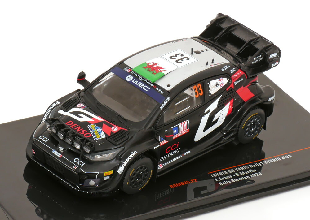 イクソ 1/43 GRヤリス ラリージャパン2024 No.33 E.エバンス スパーク 1/43 トヨタ GR ヤリス ラリー1 ラリージャパン 2024 No.33 E