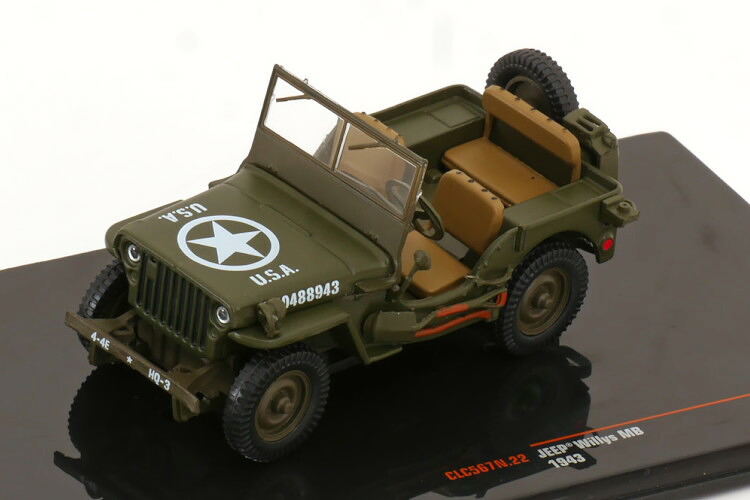イクソ 1/43 ジープ ウィリス MB US アーミー 1943 オリーブグリーン Ixo 1:43 Jeep Willy´s MB US Armee 1943 olive green