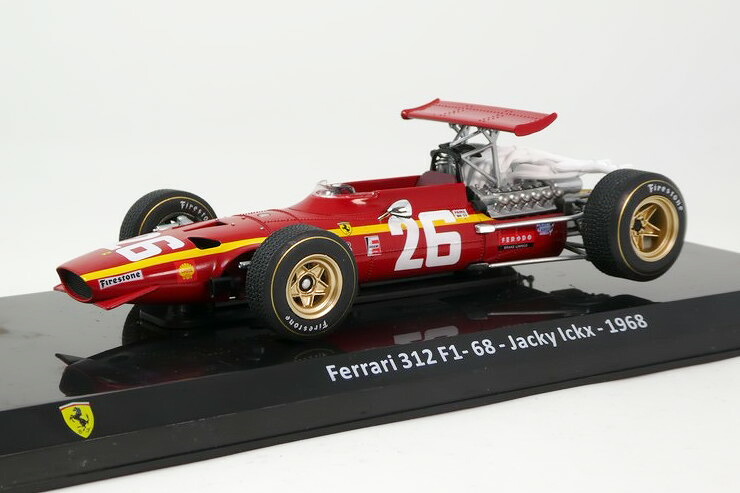 プレミアムイクソ 1/24 フェラーリ 312 F1 68 #26 F1 1968 ジャッキー イクス Premium ixo 1:24 Ferrari 312 F1 68 N26 F1 1968 Jacky Ickx