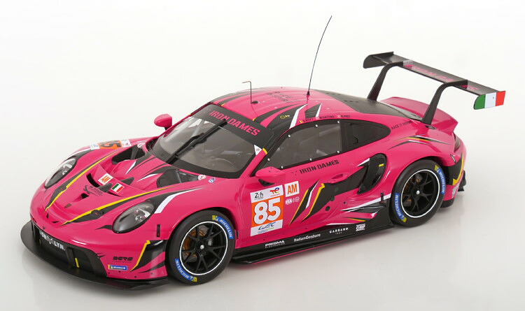 イクソ 1/18 ポルシェ 911 RSR #85 アイアン デイムス ル マン24時間 2023 サラ ボビー/ラヘル フレイ / ミシェル ガッティン Ixo 1:18 Porsche 911 RSR N85 Iron Dames 24h LeMans 2023 Sarah Bovy/Rahel Frey/Michelle Gatting