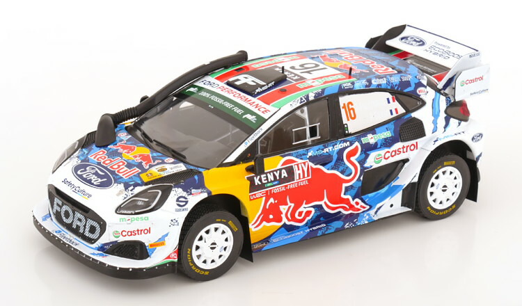 Ixo 1/18 フォード プーマ Rally1 #16 サファリラリー 2024 レッドブル Ixo 1:18 Ford Puma Rally1 N16 Safari Rally 2024 Red Bull Fourmaux/Coria