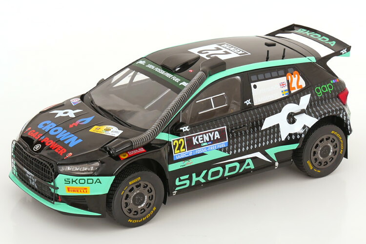 Ixo 1/18 シュコダ ファビア Rally2 WRC2 サファリラリー ケニア 2024 優勝車 グリーンスミス/アンダーソン Ixo 1:18 Skoda Fabia Rally2 Winner WRC2 Safari Rally Kenya 2024 Greensmith/Andersson