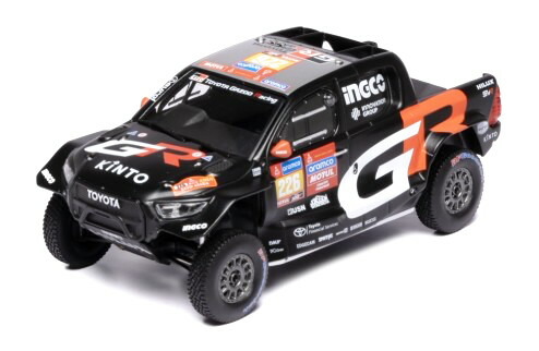 イクソ 1/43 トヨタ GR DKR ハイラックス EVO T1U #226 ラリー・ダカール 2024 サウド ヴァリアワ/フランソワ カザレ Ixo 1:43 Toyota GR DKR Hilux EVO T1U N226 Rallye Dakar 2024 Saood Variawa/Francois Cazalet