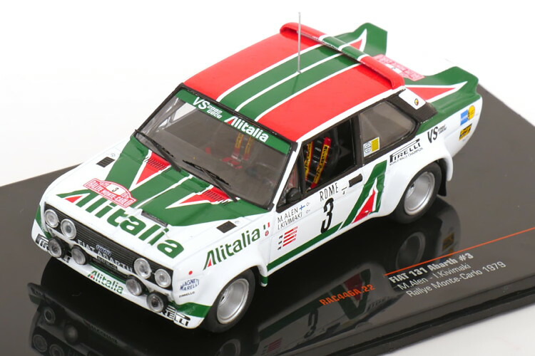 ixo    イクソ　フィアット　アバルト124   RGT  ラリー イクソ 1/43 フィアット アバルト 124 RGT 2022 モンテカルロ