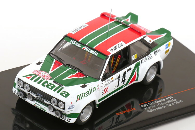 ixo    イクソ　フィアット　アバルト124   RGT  ラリー 楽天市場】イクソ 1/43 フィアット アバルト 124 RGT #52 ラリー