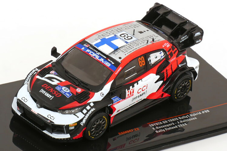 イクソ 1/43 トヨタ GR ヤリス ラリー1 ハイブリッド #69 ラリー フィンランド 2024 ロバンペラ/ハルットゥネンIxo 1:43 Toyota GR Yaris Rally 1 Hybrid N69 Rally Finland 2024 Rovanperä/Halttunen|Reowide モデルカー カタログ SHOP