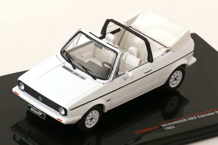 イクソ 1/43 フォルクスワーゲン ゴルフ 1 コンバーチブル 1983 ホワイトIxo 1:43 VW Golf 1 Convertible 1983 white|Reowide モデルカー カタログ SHOP