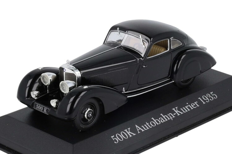 イクソ アルタヤ 1/43 メルセデス・ベンツ 500K アウトバーンキュリエ 1935 黒いことIXO Altaya 1:43 Mercedes-Benz 500K Autobahn Kurirer 1935 black おもちゃ-ミニカー・トイカー-乗り物のおもちゃ