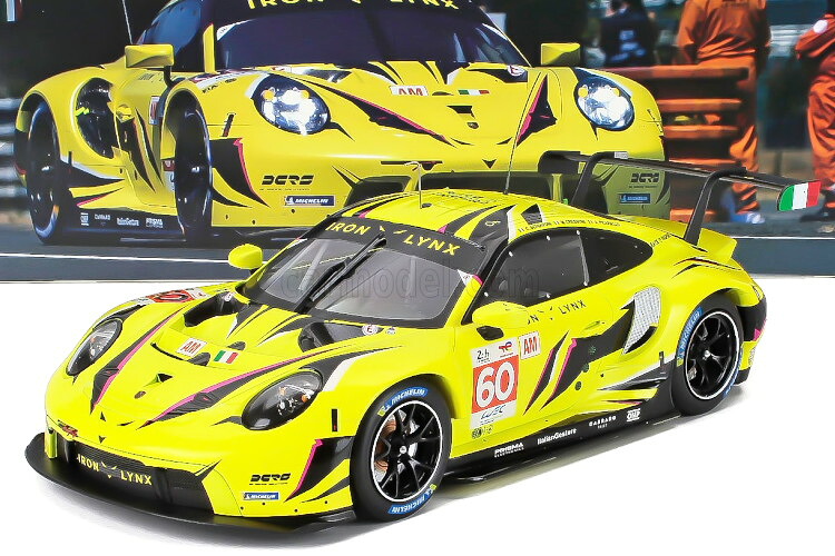 イクソ 1/18 ポルシェ 911 RSR-19 #60 ル・マン24時間 2023 アイアン リンクス クラウディオ スキアヴォーニ/マッテオ クレッソーニ/ピカリエッロIxo 1:18 Porsche 911 RSR-19 N60 24h LeMans 2023 Iron Lynx Claudio Schiavoni/Matteo Cressoni/Alessio Picariello|Reowide モデルカー カタログ SHOP