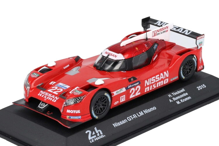 イクソ 1/43 日産 GT-R LM ニスモ #22 ル・マン24第四次元 ハリー ティンクネル/アレックス バンコム/ミハエル クルムIxo 1:43 NISSAN GT-R LM Nismo N22 24 Heures Mans H.Tincknell/A.Buncombe/M.Krumm 乗り物のおもちゃ-車