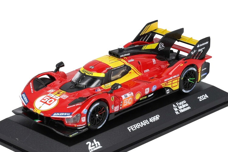イクソ 1/43 フェラーリ 499P #50 ル・マン24時間 優勝 2024 アントニオ フォコIxo 1:43 FERRARI 499P N50 24 Heures Mans Winner 2024 A.Fuoco|Reowide モデルカー カタログ SHOP