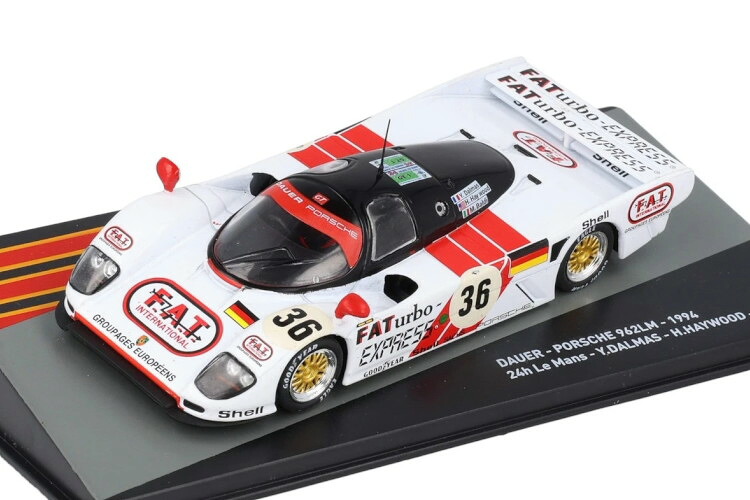 イクソ 1/43 ポルシェ ダウアー 962LM 優勝 1994 ル・マン24時間 #36 ヤニック ダルマス Ixo 1:43 PORSCHE DAUER 962LM Winner 1994 24h Le Mans N36 Yannick Dalmas