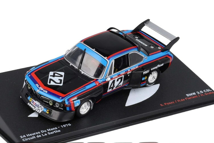 イクソ 1/43 BMW 3.5 CSL 1976 #42 ル・マン24時間 サム ポーシー Ixo 1:43 BMW 3.5 CSL 1976 N42 24h Du Mans Sam Posey