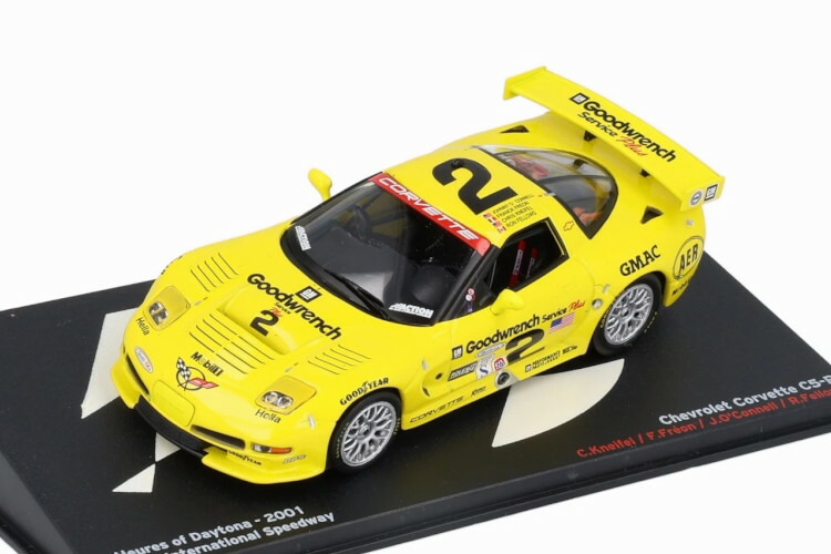 イクソ 1/43 シボレー コルベット C5-R #2 デイトナ24時間 2001 クリス クナイフェル Ixo 1:43 CHEVROLET Corvette C5-R N2 24h du Daytona 2001 C.Kneifel