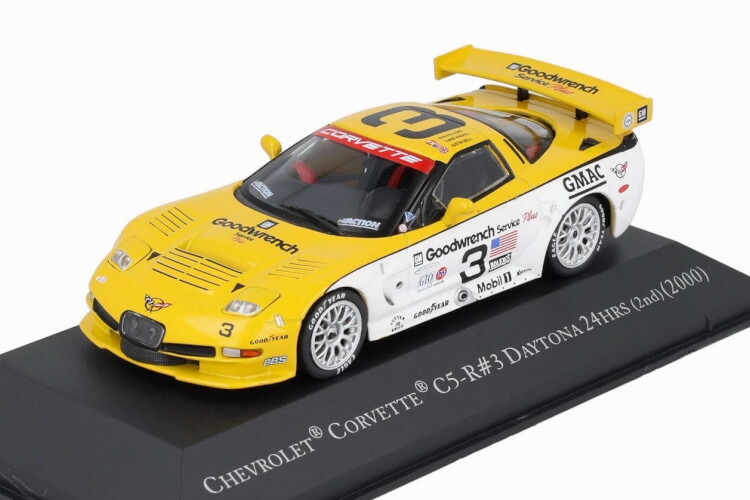 イクソ 1/43 シボレー コルベット C5-R #3 デイトナ24時間 2位 2000 ロン フェローズ/クリス ナイフェル/ジャスティン ベルIxo 1:43 CHEVROLET Corvette C5-R N3 24H Daytona 2nd 2000 Ron Fellows/Chris Kneifel/Justin Bell