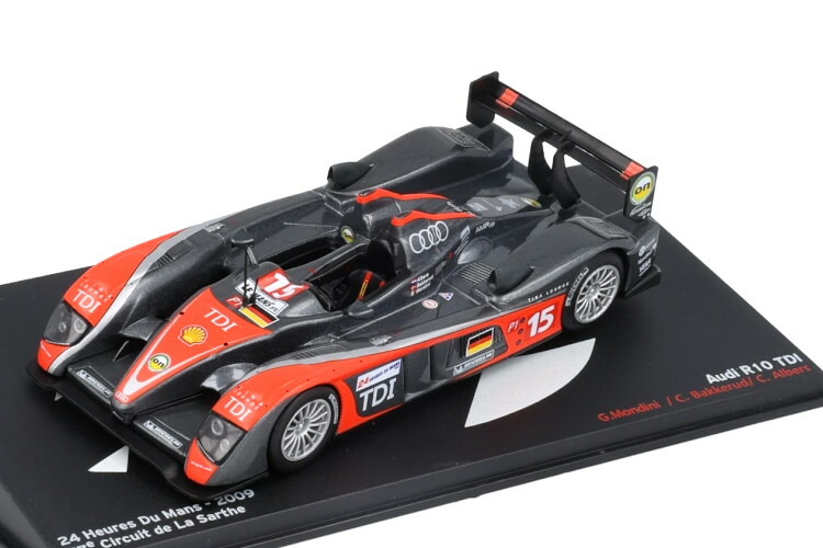イクソ 1/43 アウディ R10 TDI #15 ル・マン24時間 2009 ジョルジオ モンディーニIxo 1:43 AUDI R10 TDI N15 24h du Mans 2009 G.Mondini