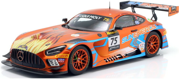 イクソ 1/18 メルセデス AMG GT3 Evo #75 優勝 バサースト12時間 2022 サンエナジー1 ケニー ハブル/ジュール グーノン/マルティン コンラッド/ルカ シュトルツ Ixo 1:18 Mercedes-AMG GT3 Evo N75 Winner 12h Bathurst 2022 SunEnergy1