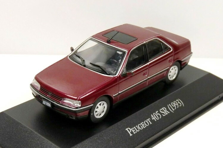 イクソ 1/43 プジョー 405 SR 1993 バーガンディレッドIXO 1:43 PEUGEOT 405 SR 1993 Burgundy Red ミニカー・トイカー-車-おもちゃ