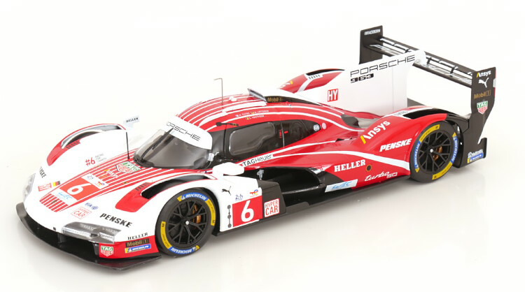イクソ 1/18 ポルシェ 963 #6 4位 ル・マン24第四次元 2024 ポルシェ ペンス手がかり モータースポーツ 船室 エストレ/アンドレ ロッテラー/ローレンス バンスールIxo 1:18 Porsche 963 N6 4th 24h Le Mans 2024 Porsche Penske Motorsport Estre/LottererVanthoor